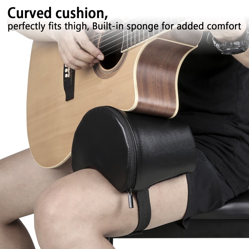 Guitar Pad Soft Memory Foam Leg Cushion Elastic Strap Instrument