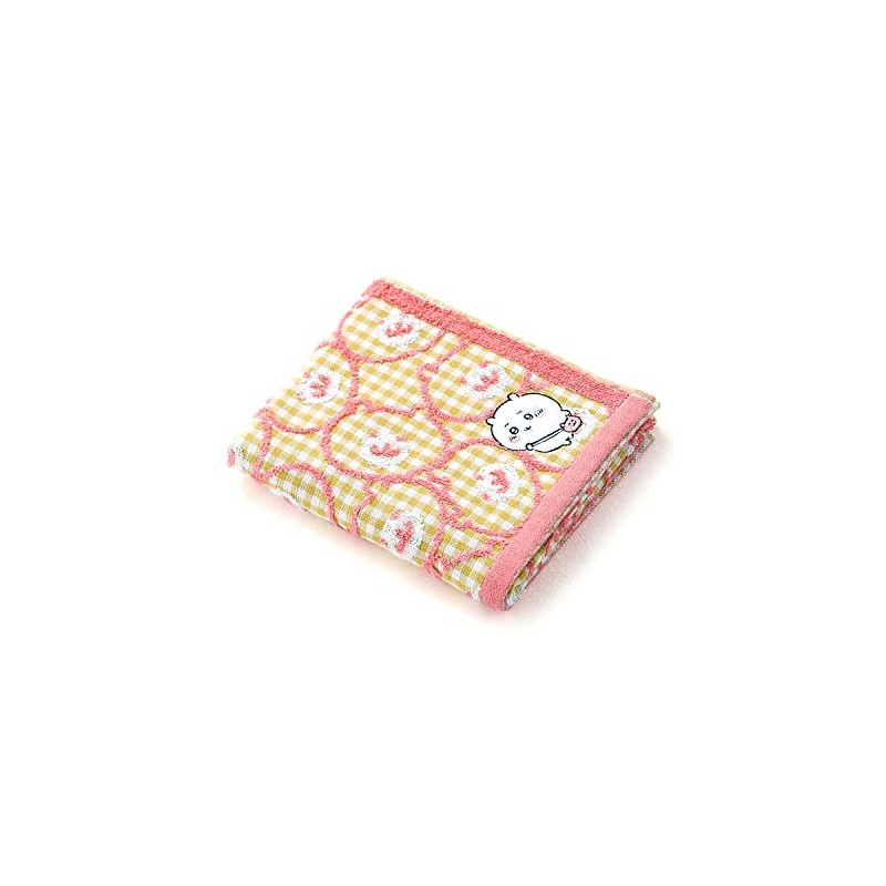 Chiikawa 41-1072130 Pochette Face Towel, Yellow, Gauze Pile, Cute, Approx.