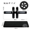 2 Wheel Abdominal Exerciser Abdominal Exerciser EVA Abdominal Core Exercise