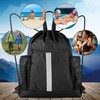 BeeGreen Drawstring Backpack Bag Sports Gym Backpack with Shoe Compartment