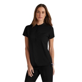 BARCO Grey's Anatomy Spandex Stretch Direct - Rush Scrub Top for Women Black X-Large
