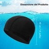 Pack of 2 Swimming Caps, Unisex Swimming Cap for Women