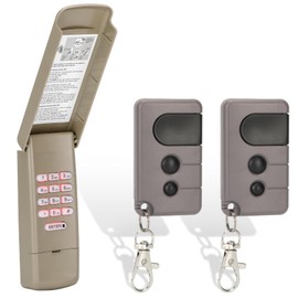 2 for Sears Craftsman Garage Door Remote &1 for Universal Garage Door Opener Keypad,Key Chain Garage Door Opener Remote 139.53753 53753 139.18191 HBW2028 371LM, for Purple Learn Button ONLY(2006-2013)