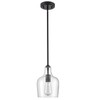 JEENKAE Modern Farmhouse Pendant Lighting for Kitchen Island Glass Black