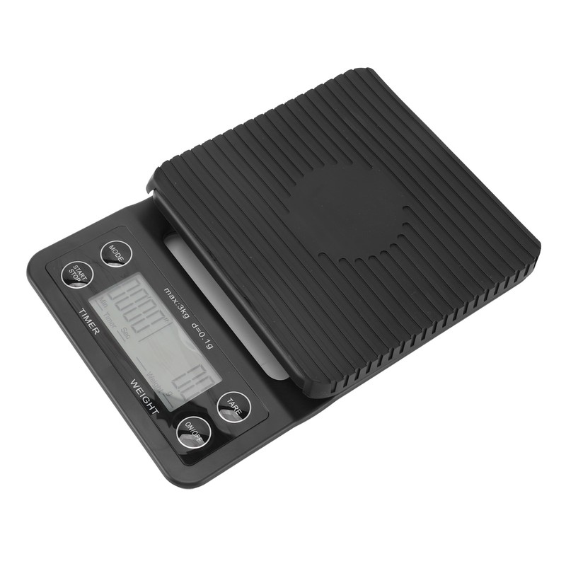 Digital Coffee Scale with Timer Waterproof Silicone Mat High Accuracy