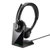 Sanwa Supply MM-BTSH70BK Bluetooth Stereo Headset (with Cradle, Dual Microphone)