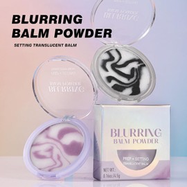 Polvo Bálsamo Difuminador, Prebase De Maquillaje Translúcida Y Fijadora, Corrector En Crema Compacta Con Control De Grasa, Resistente Al Agua Y Al Sudor, Que Proporciona Una Prebase De
