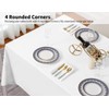 Surmente 90 x 132-Inch Rectangular Polyester Tablecloth for Weddings, Banquets,