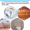 HUANTAITAI 2 in 1 Sauna Thermometer Fahrenheit, Hanging Sauna Temperature