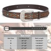 Men Women Western Leather Belt Cowhide Engraved Belt Western Cowboy