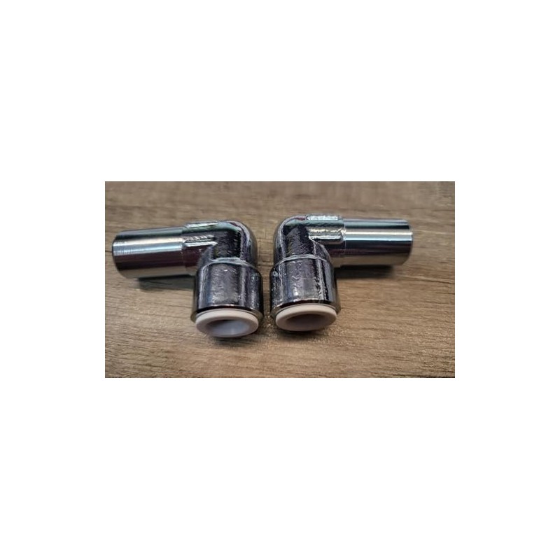 Team Controls 15mm x 10mm Pushfit Radiator Valve Chrome Reducing