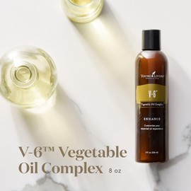 Young Living V-6 Enhanced Vegetable Oil Complex for Custom Blending with Essential Oils - 8 fl oz