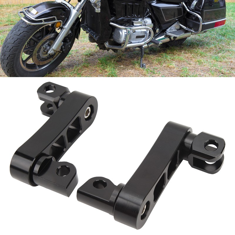 Motorcycle Foot Peg Highway Bracket 360° Adjustable Rugged Foot Peg