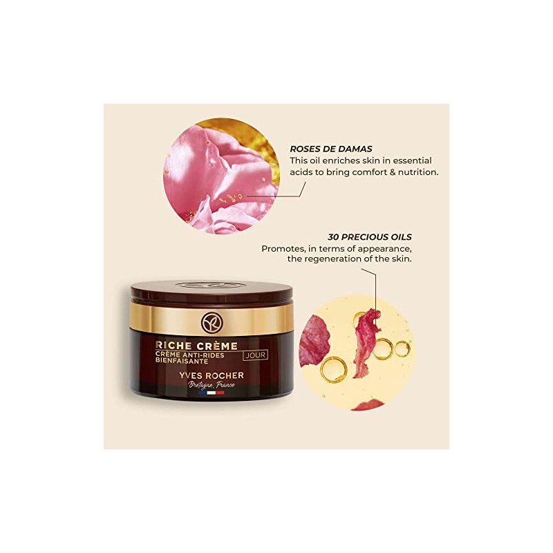 Yves Rocher Riche Créme: Crema Facial De Día Nutri Regeneradora