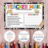 Losyze Preppy Teacher Mail Incentive Postcard Note to Parents, Preschool,