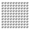 100 Set Round Head Stud 15mm Plated Alloy High Hardness