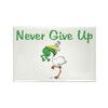 CafePress Never Give Up Stork And Frog Rectangle Magnet, 3"x2"