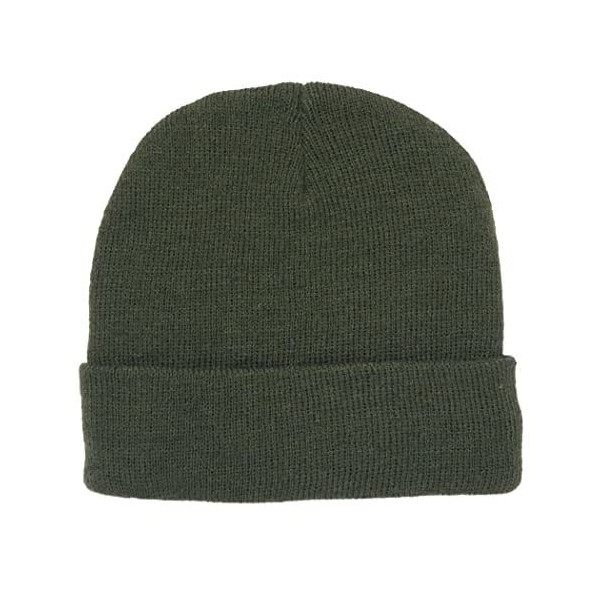HOT SHOT Men's Acrylic Knit Super Stretch Cuff Cap, Rifle,