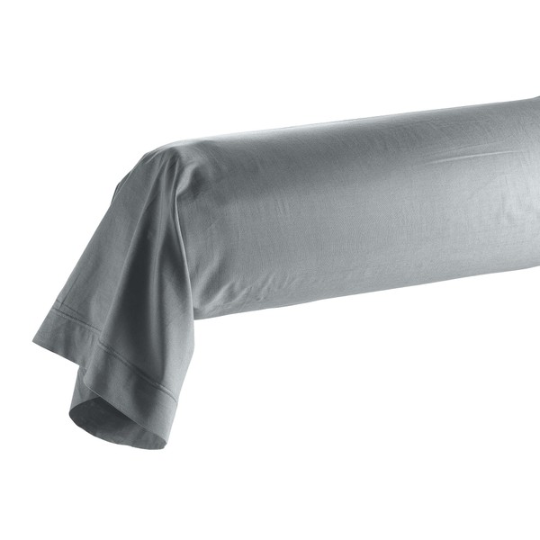 Douceur d'Intérieur Bolster Pillow Case 85 x 185 cm 100% Organic Cotton Biolina Grey
