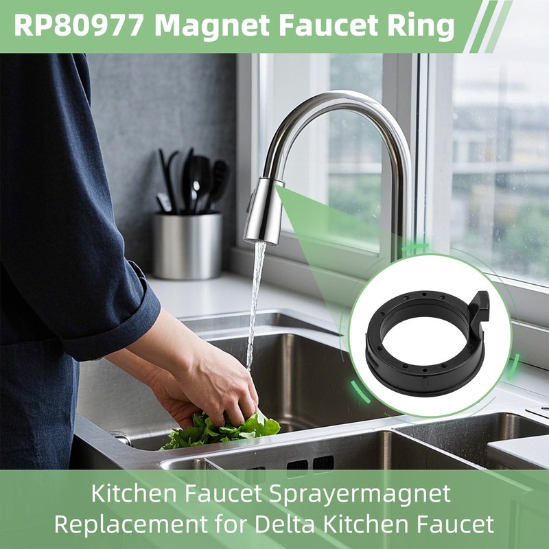 RP80977 Faucet Magnetic Ring Replacement For Delta Kitchen Faucet, Plumbing