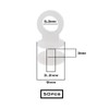 Micro Trader 50Pcs Curtain Track Rail Gliders Runner Wheel Rollers