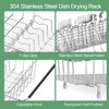 SwetLao Large Sink Dish Drying Rack, Expandable 304 Stainless Steel