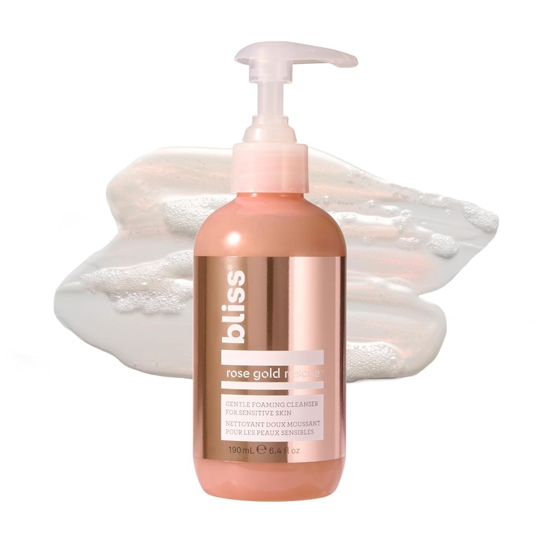 Bliss Rescue Limpiador de espuma suave para piel sensible, 6.4