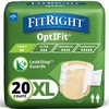 FitRight Adult Diapers, Extra+ Heavy Absorbency, XL (Waist Size 56in-64in),