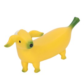 Banana Dog Sculpture Resin Funny Lovely Lightweight Banana Dog Art Decoration for Home Desktop Patio Garden Yard Office Outdoor Decorations L 20x9cm 7.9x3.5in (Large)