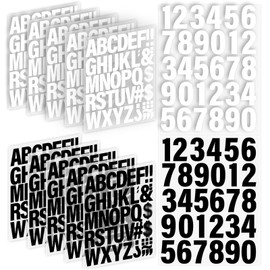 Lucomb 12 Sheets 500 Pieces Iron on Letters and Numbers, 2 Inch Iron on Vinyl Letters for Clothing, Heat Transfer Letters with A-Z PU Alphabets Sticker, Iron on Letters for Fabric,T-Shirt Printing DIY Craft