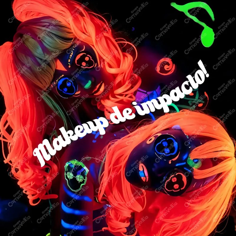 4 Labiales Neón Luminoso Luz Uv Negra Lipstick Halloween