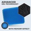 Gel Seat Cushion for Long Sitting, Double Thick, Pressure Relief