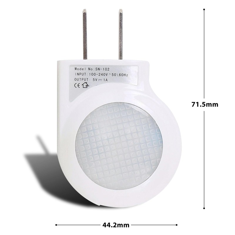 YAFIYGI Travel Night Light Portable Plug-in 0.7W Travel LED Night