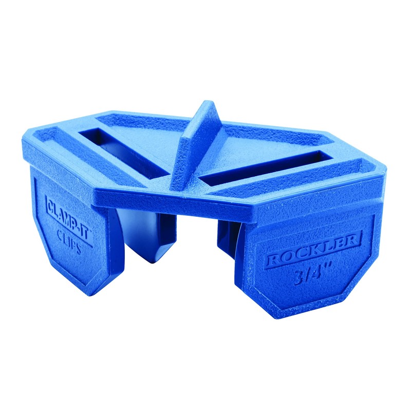 ¾” Quick Grip Corner Clamp Clips (Blue, 4 Pack) -