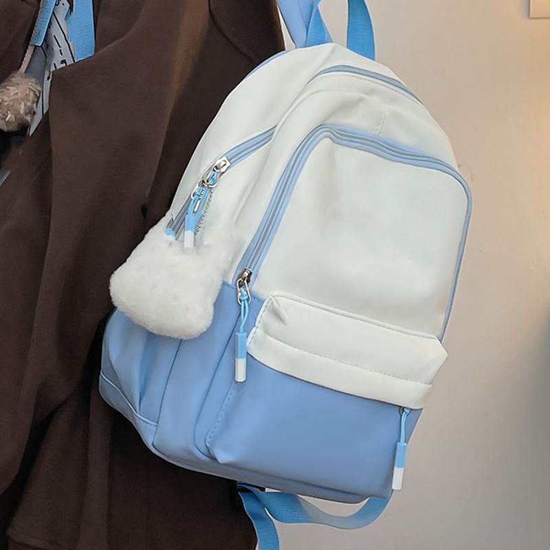 Backpack Simple Style Waterproof Versatile Large Capacity Laptop Work Business