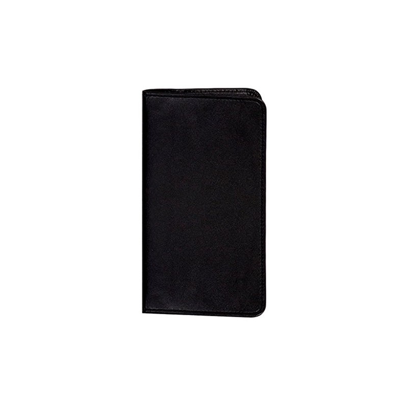 Scully Plonge Leather Blank Page Pocket Notebook (Black)