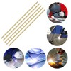 2PCS 6mm Brass Rod, Metal Solid Round Brass Rod Pin