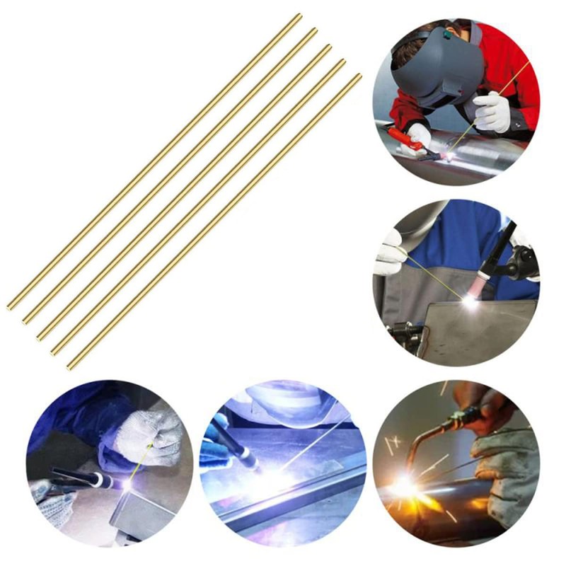 2PCS 6mm Brass Rod, Metal Solid Round Brass Rod Pin