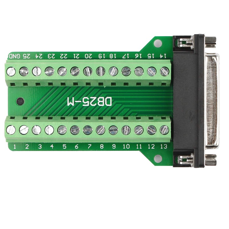 Futheda D-sub DB25 - M2 Female Port Breakout Board Connector