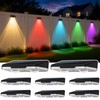 KAJICOO Solar Fence Lights Outdoor, 8 Pack Warm White &