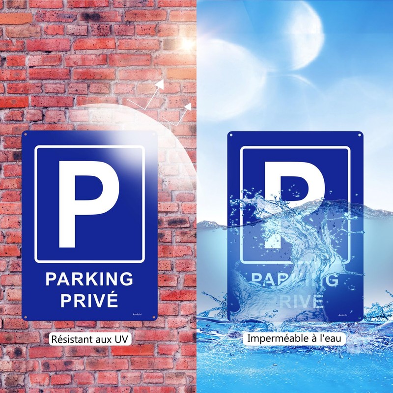 Andchi 2 x Private parking plaz sign