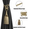 BEL AVENIR Curtain Tiebacks Handmade Holdbacks for Curtains Drape Decorative