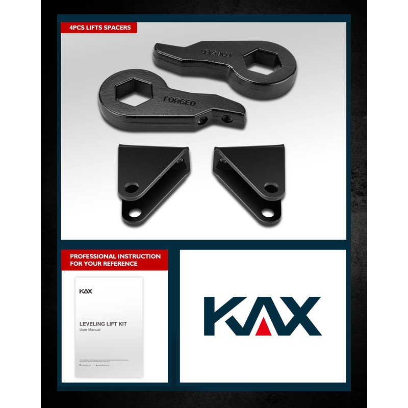 KAX 1"-3" Front Leveling Lift Kit for Silverado Sierra 2500