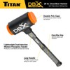 Titan DBX 63628 28oz Dead Blow Hammer with Interchangeable Polyurethane