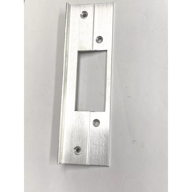 Grainger Door Latch Security Guard Brushed Aluminum 2MDH5C 6 in