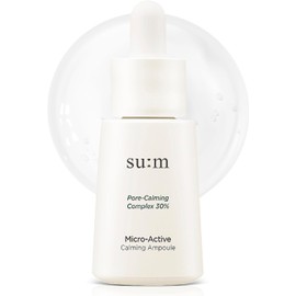 Ampolla calmante Micro Active (0,5 fl oz) Suero calmante para enrojecimiento y textura irregular de la piel, brinda alivio rápido para pieles sensibles, aroma a hierbas, cuidado de la piel coreano.