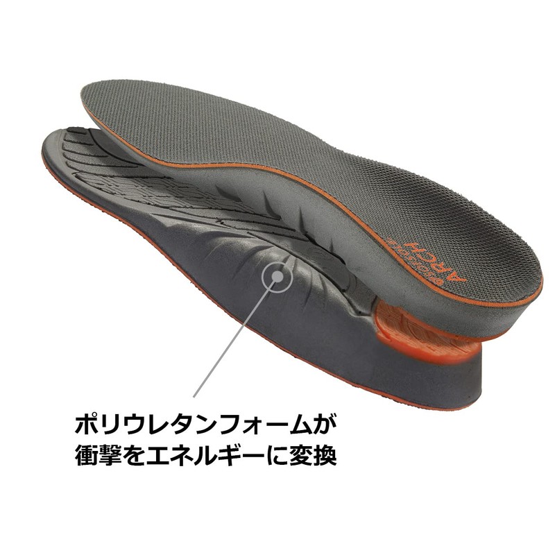 [Sofsole] Arch (Shock Absorption, Arch Support), Arch Gray, M 9.6