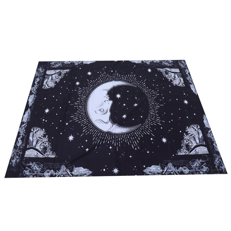 Wall Hanging Tapestry MoonPattern Background Decoration for Living Room Bedroom(150x130cm