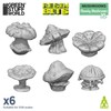 Green Staff World GSWD-12963 Non-Scale 3D Print Set Chunky Mushroom