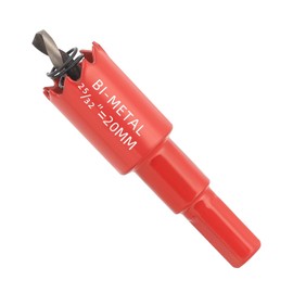 GARHWAL Bi-Metal Hole Saw 20 mm, Drill Bit, Hole Drill, with Triangle Shank Adapter and Pilot Drill - Precise and Fast Cutting of Wood, Plastic, Plasterboard, Thin Metal Panels and More